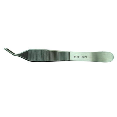 Forcep Micro Adson 4-3/4" Serrated Stainless Steel Ea